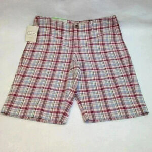 MERONA CONTOUR FIT PLAID MULTI-COLOR 12 SHORTS
